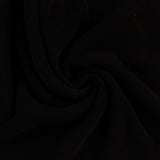 Tricot chenille côtelé - MANHATTAN - 002 - Noir