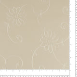 Embroidered Faux Leather - ASHFORD - 001 - Buff