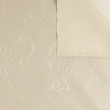 Embroidered Faux Leather - ASHFORD - 001 - Buff