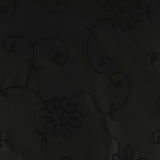 Faux cuir brodé - ASHFORD - 002 - Noir