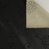 Faux cuir brodé - ASHFORD - 002 - Noir