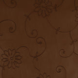 Embroidered Faux Leather - ASHFORD - 003 - Mocha