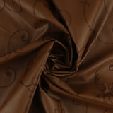 Embroidered Faux Leather - ASHFORD - 003 - Mocha