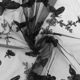 Filet brodé 3D - JOYAUX DE LA COURONNE - 001 - Noir