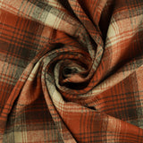 Heavy Wool Blend Plaid - WOODSMAN - 002 - Rust