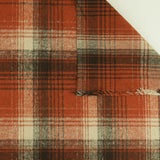 Heavy Wool Blend Plaid - WOODSMAN - 002 - Rust