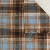 Heavy Wool Blend Plaid - WOODSMAN - 003 - Light Blue