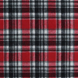 Heavy Wool Blend Plaid - WOODSMAN - 005 - Red