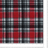 Heavy Wool Blend Plaid - WOODSMAN - 005 - Red
