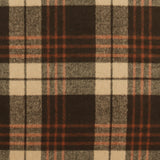 Heavy Wool Blend Plaid - WOODSMAN - 007 - Brown