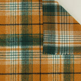 Heavy Wool Blend Plaid - WOODSMAN - 008 - Green