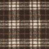Heavy Wool Blend Plaid - WOODSMAN - 009 - Brown