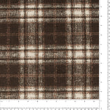 Heavy Wool Blend Plaid - WOODSMAN - 009 - Brown