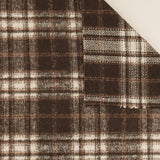 Heavy Wool Blend Plaid - WOODSMAN - 009 - Brown