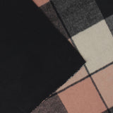 Wool Blend Coating - Check - WINDSOR - 001 - Pink