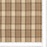 Mélange de laine à carreaux - <ELDERWICK> - 004 - Sable