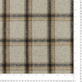 Mélange de laine à carreaux - <ELDERWICK> - 008 - Gris Pâle