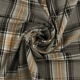 Mélange de laine à carreaux - <ELDERWICK> - 010 - Gris Foncé