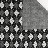 Argyle design Knit - MANHATTAN - 001 - Black