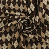 Tricot à motif losange - MANHATTAN - 002 - Café