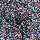 Velours pailleté - JOYAUX DE LA COURONNE - 001 - Noir et Multicouleur