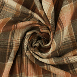 Tiss à Carreaux brossé - KENT - 004 - Caramel