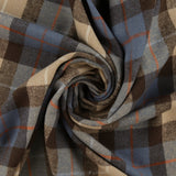 Brushed Plaid - KENT - 015 - Sand & Blue