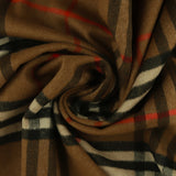 Mélange de laine pour manteau - Carreaux - WINDSOR - 001 - Caramel