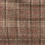 Mélange de laine pour manteau - Carreaux - WINDSOR - 003 - Brun