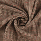 Mélange de laine pour manteau - Carreaux - WINDSOR - 003 - Brun