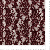 Dentelle chenille - JOYAUX DE LA COURONNE - 002 - Bordeaux