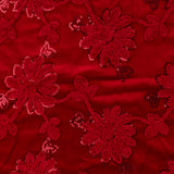 Velours chenille brodé - JOYAUX DE LA COURONNE - 005 - Rouge