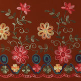 Tissu brodé pour manteau - WESTMINSTER - 004 - Sienna
