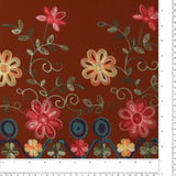 Tissu brodé pour manteau - WESTMINSTER - 004 - Sienna