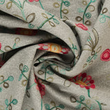 Embroidered Coating - WESTMINSTER - 002 - Grey