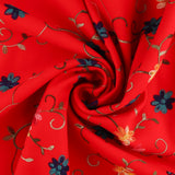 Embroidered Coating - WESTMINSTER - 003 - Red