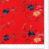 Embroidered Coating - WESTMINSTER - 003 - Red