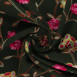 Embroidered Coating - WESTMINSTER - 004 - Dark Green