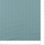 Tricot jacquard - SERENA - 001 - Bleu Poussièreux