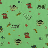 Gaze de Coton imprimé - LE DODO - 001 - Vert