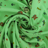 Gaze de Coton imprimé - LE DODO - 001 - Vert