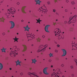Printed Gauze Cotton - NAP TIME - 002 - Hot Pink