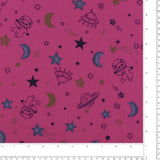 Printed Gauze Cotton - NAP TIME - 002 - Hot Pink
