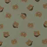 Printed Gauze Cotton - NAP TIME - 004 - Sage