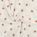 Printed Puff Double Gauze - SUMMER ESSENTIALS - 001 - White