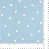 Printed Puff Double Gauze - SUMMER ESSENTIALS - 002 - Soft Blue