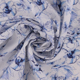Printed Linen - GALWAY - 005 - Blue