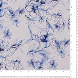 Printed Linen - GALWAY - 005 - Blue