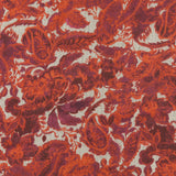 Tricot imprimé - BRAISES D'AUTOMNE - 002 - Rouge