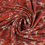 Tricot imprimé - BRAISES D'AUTOMNE - 002 - Rouge